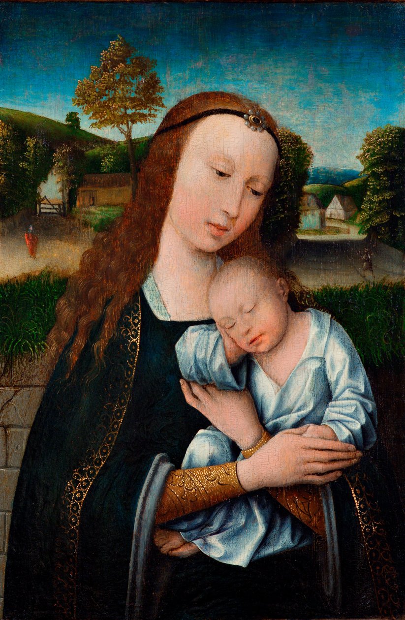 Madonna z Dzieciątkiem, ok. 1520 (olej na płycie) autorstwa Anonymous Anonymous