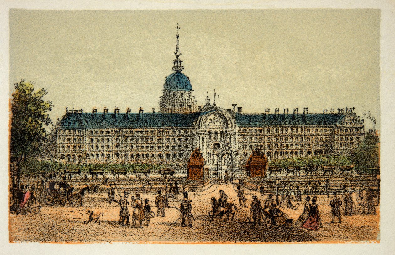 Paryż 1874: Hotel des Invalides, kolekcja prywatna autorstwa Anonymous Anonymous