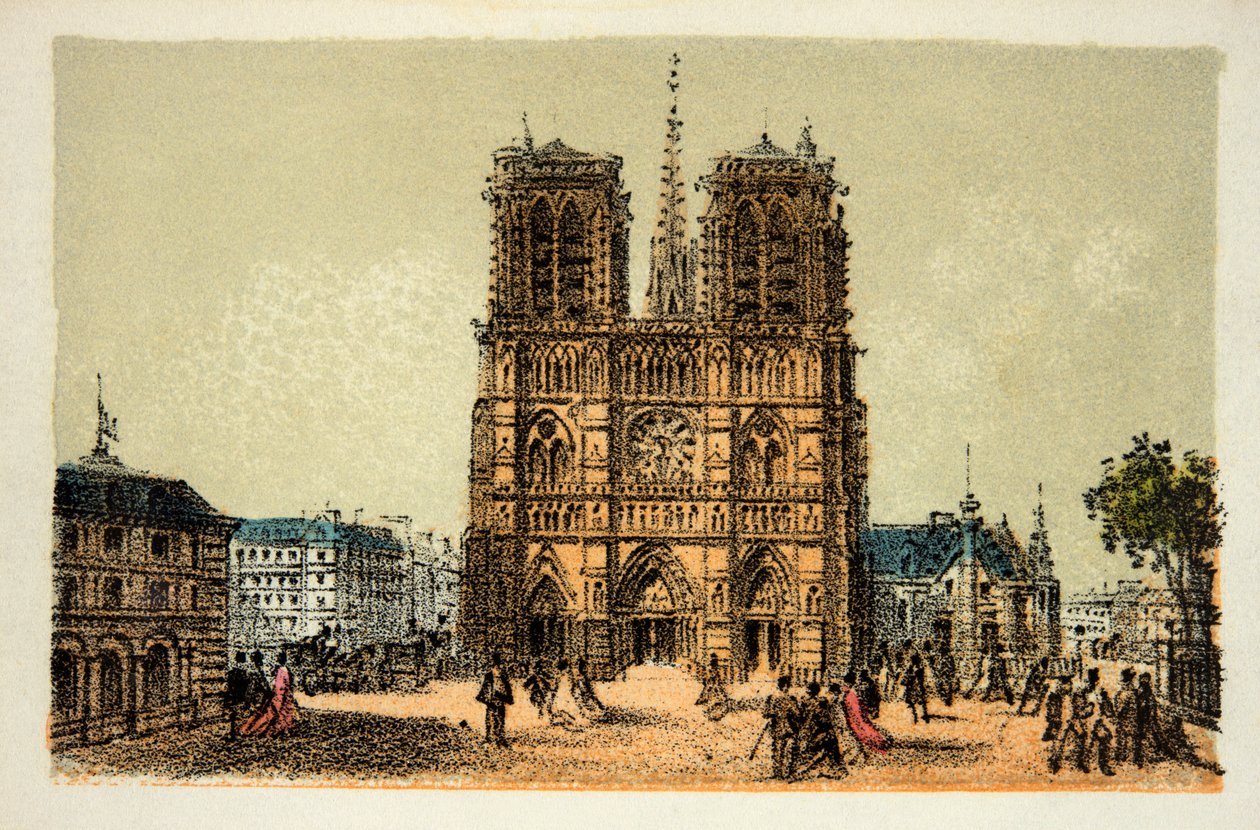 Paryż 1874: Notre Dame, kolekcja prywatna autorstwa Anonymous Anonymous