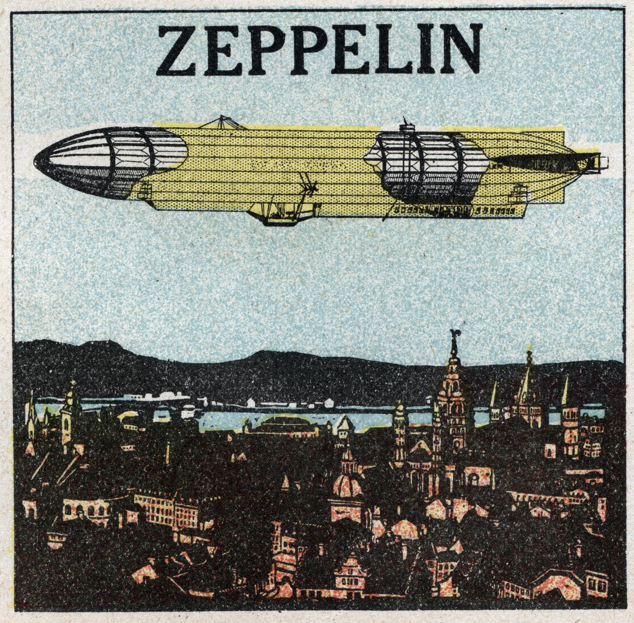 Balony: sterowiec. Anonimowa ilustracja z 1925 roku. autorstwa Anonymous Anonymous