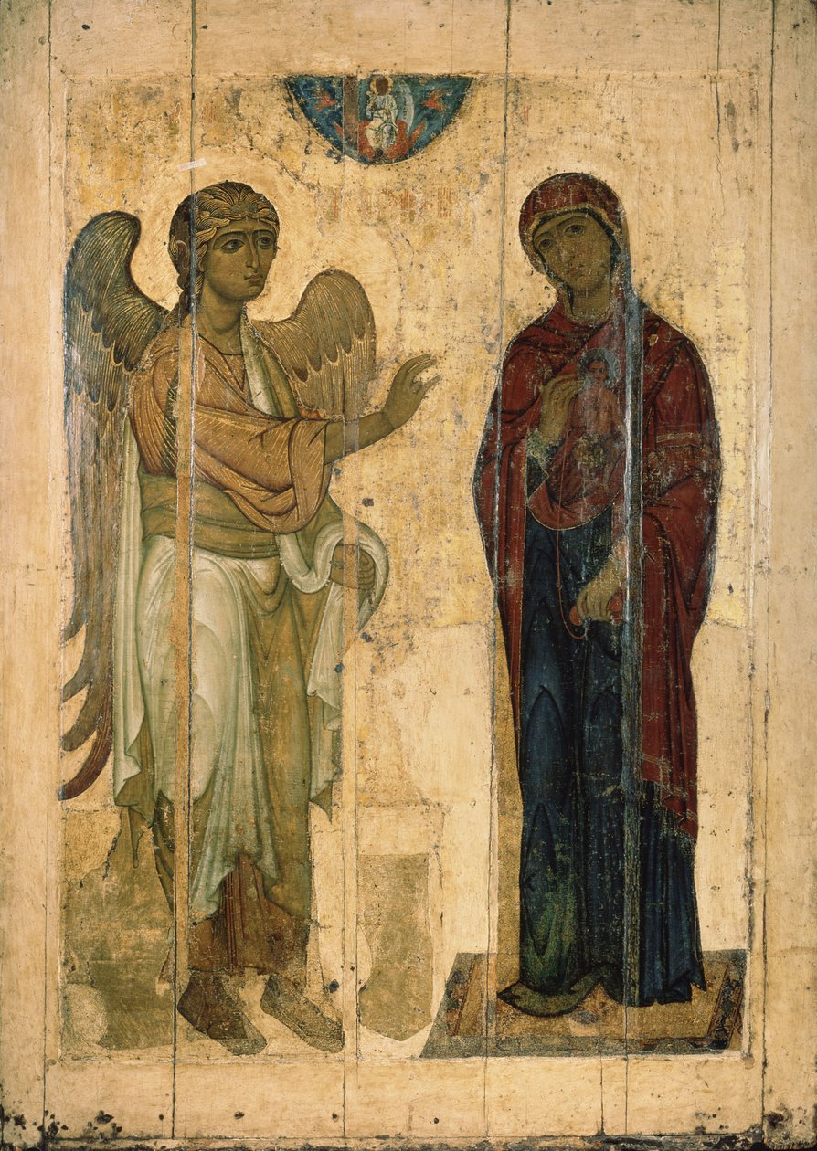 Zwiastowanie Ustyug, 1130-1140 autorstwa Anonymous Russian icon painter