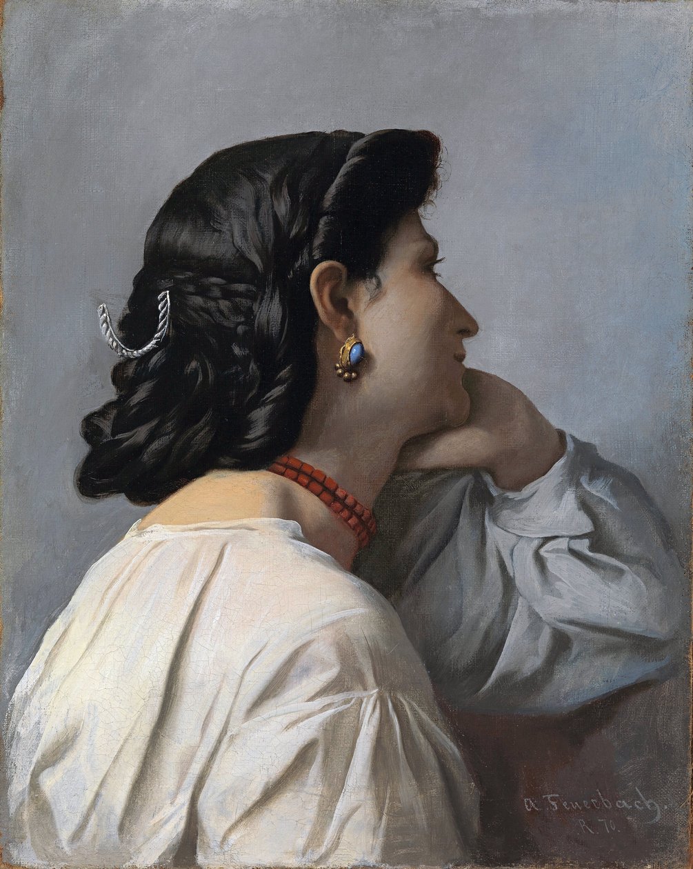 Głowa kobiety "Ifigenie" autorstwa Anselm Feuerbach