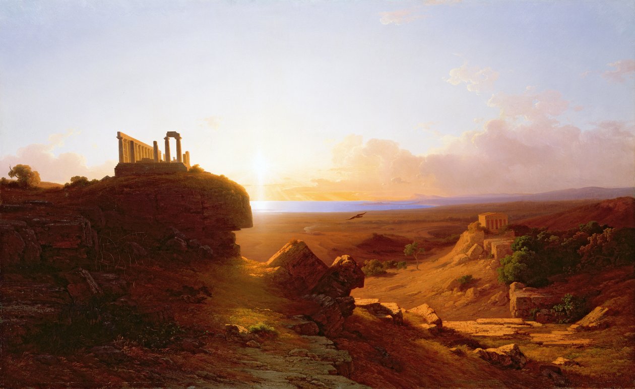 Pejzaż romantyczny, 1860 autorstwa Antal Ligeti