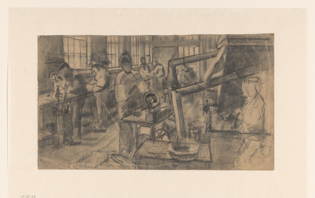 W fabryce srebra autorstwa Anthon Gerhard Alexander van Rappard