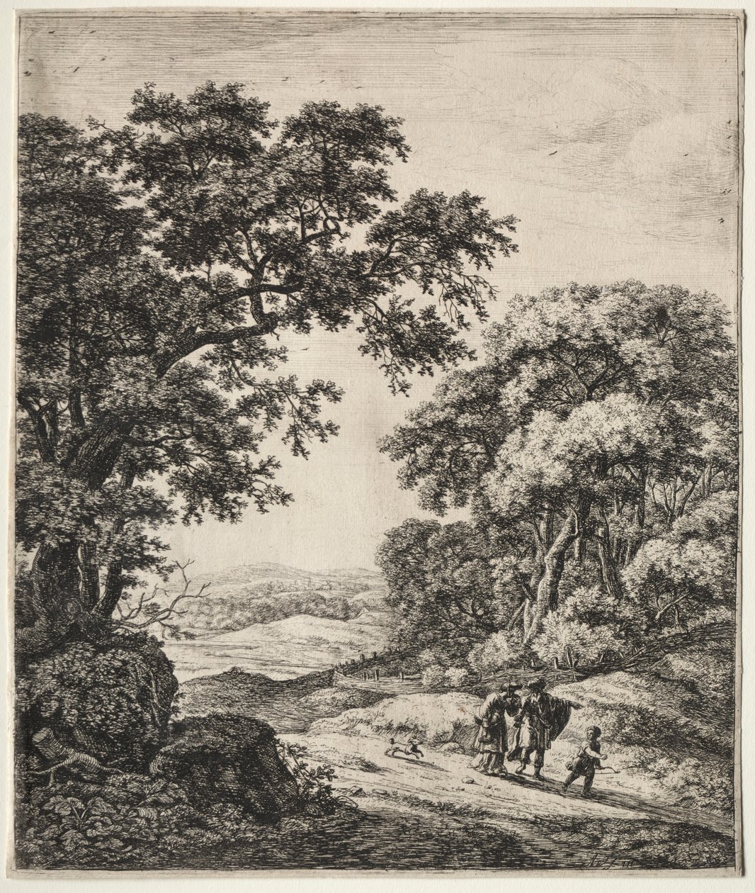 Abraham odprawia Hagar. autorstwa Anthonie Waterloo