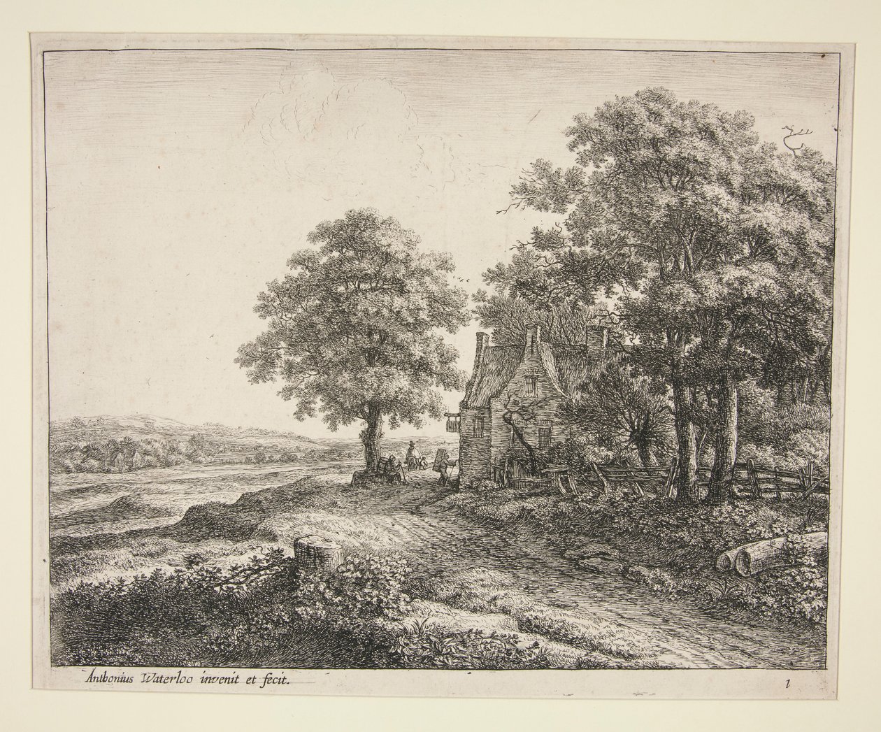 Wielka lipa przed autorstwa Anthonie Waterloo
