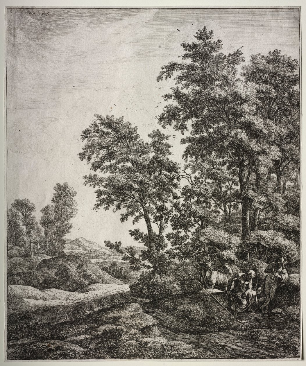 Merkury i Argus. autorstwa Anthonie Waterloo