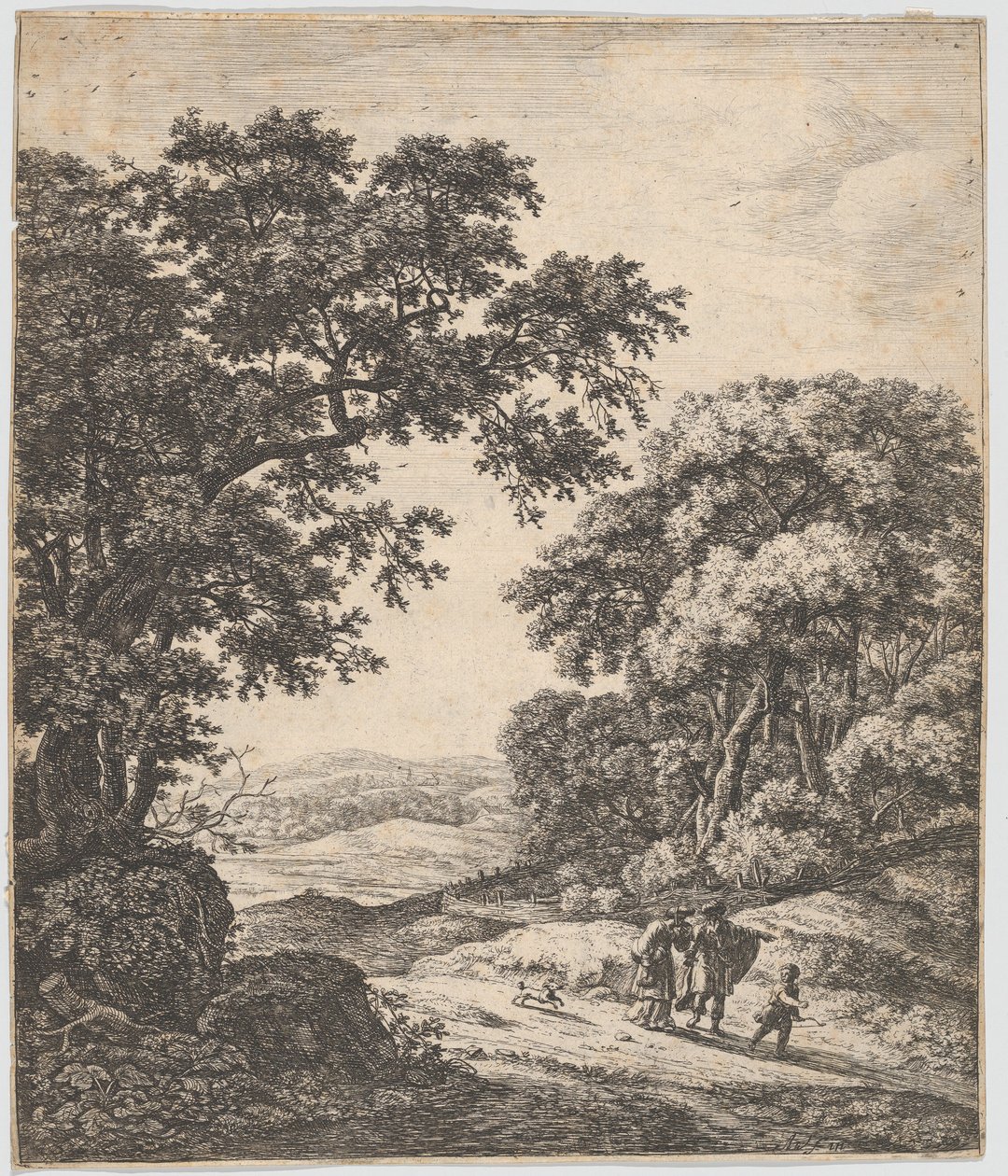 Wygnanie Hagar, XVII wiek. autorstwa Anthonie Waterloo