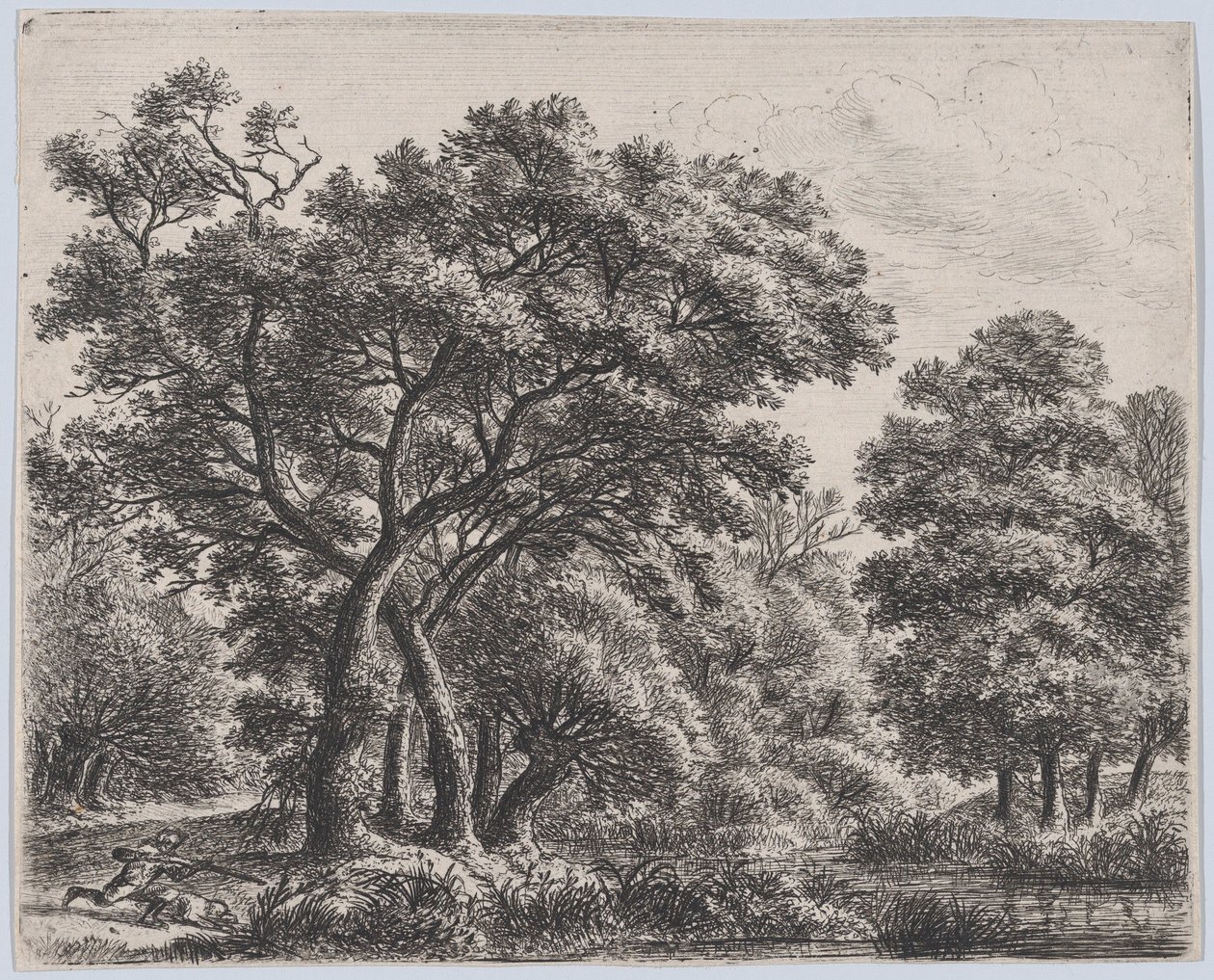 Łowca kaczek, XVII wiek. autorstwa Anthonie Waterloo