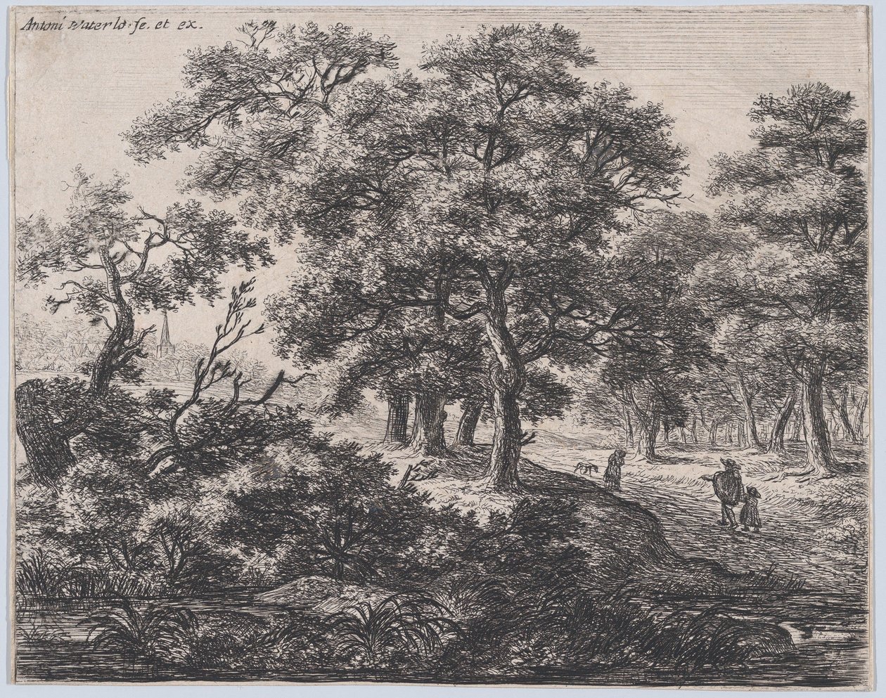 Cztery Drzewa, XVII wiek. autorstwa Anthonie Waterloo