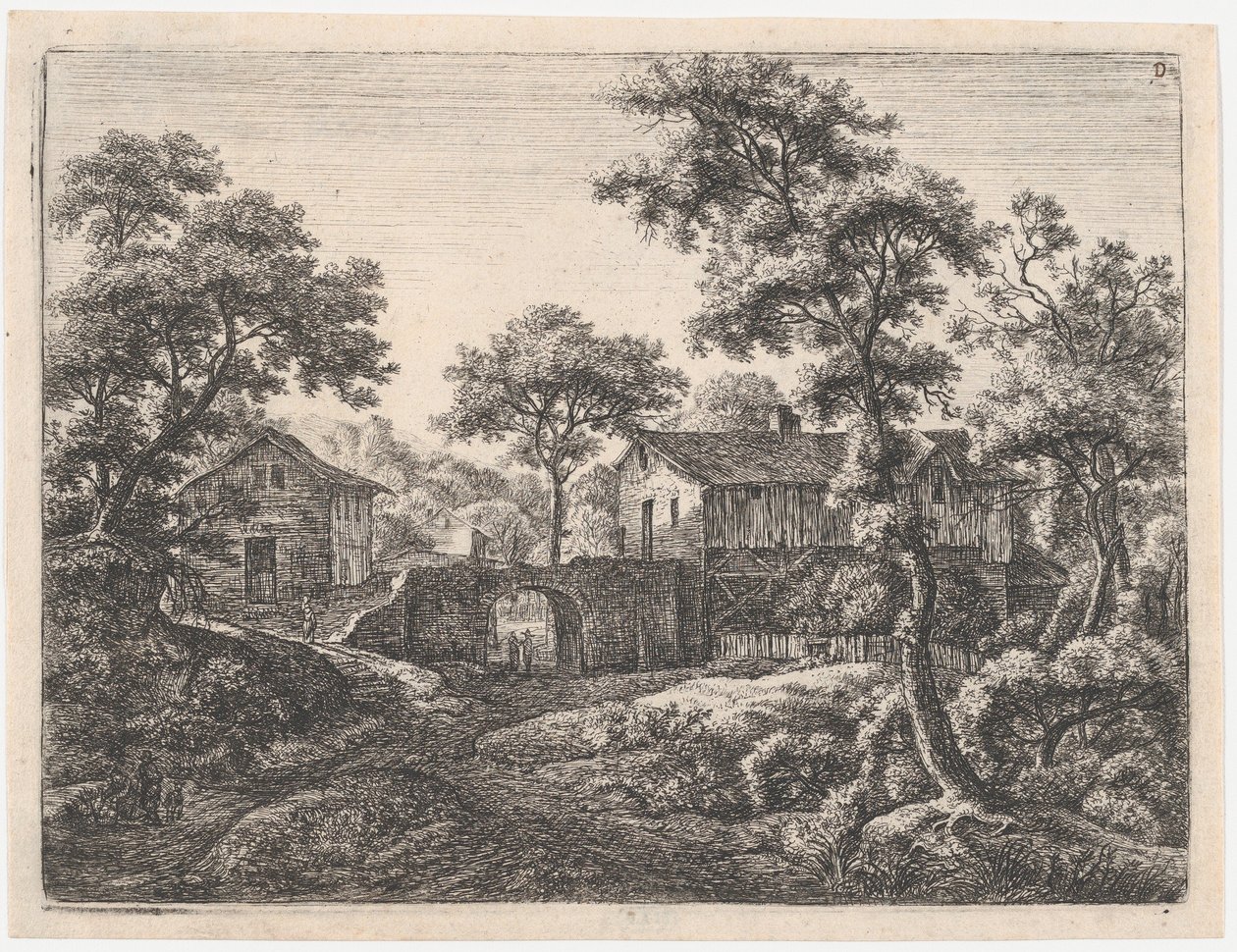 Brama, XVII wiek. autorstwa Anthonie Waterloo
