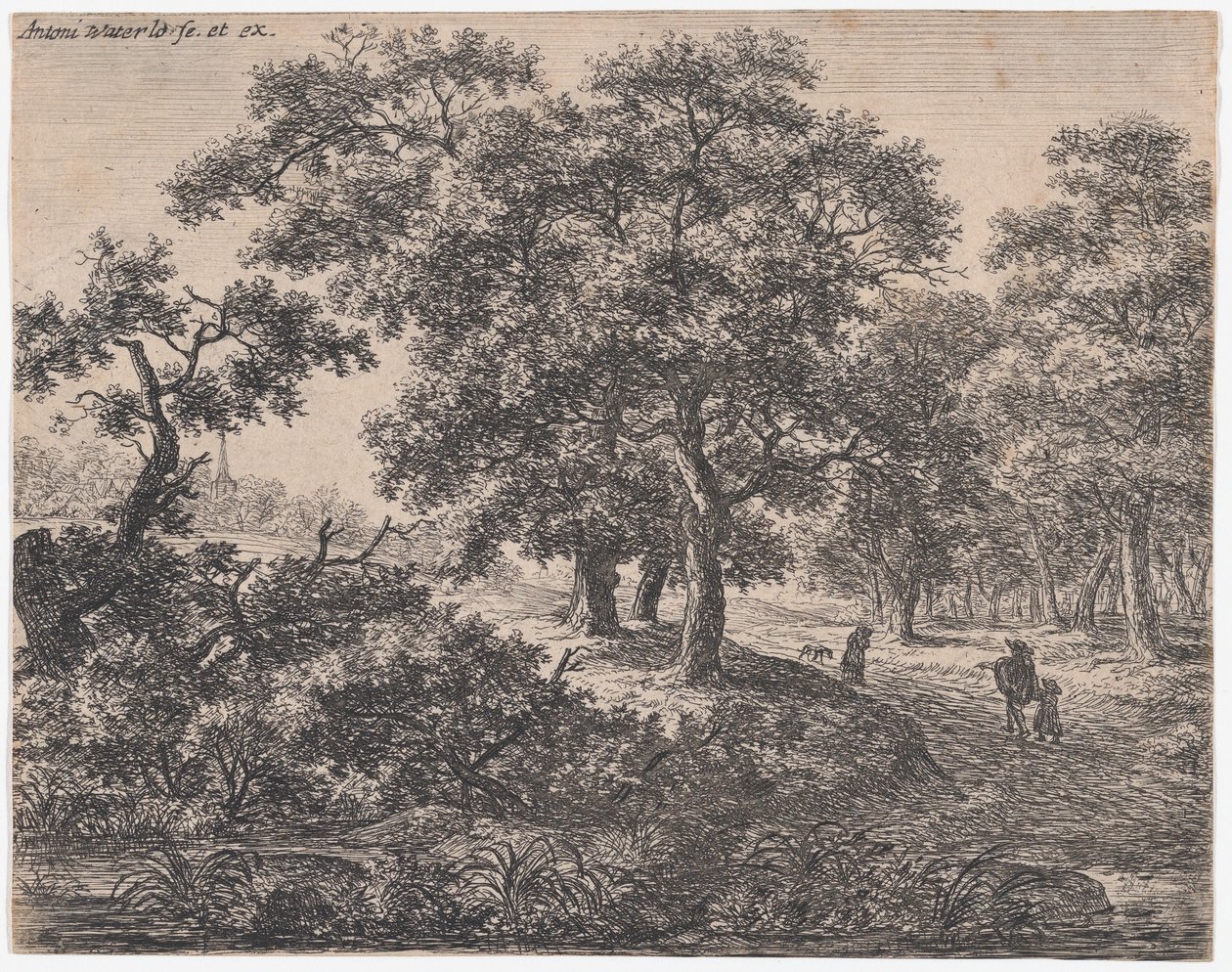 Trzy Drzewa, XVII wiek. autorstwa Anthonie Waterloo