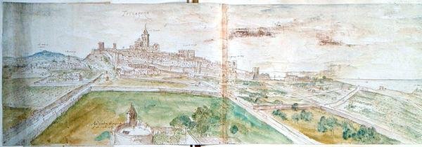 Таррагонаполигийн үзэмж autorstwa Anthonis van den Wyngaerde