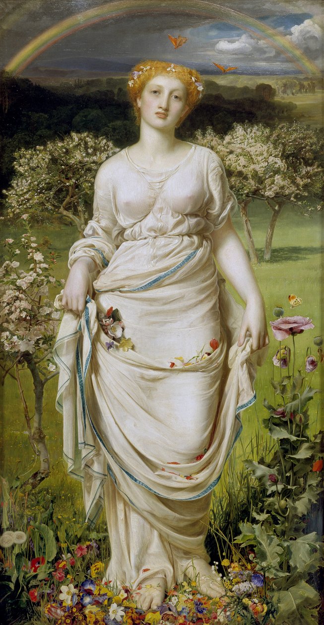 Łagodna wiosna, XIX w. autorstwa Anthony Frederick Augustus Sandys