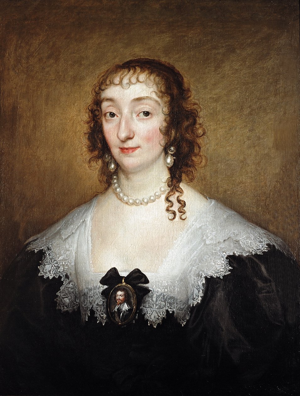 Katherine Manners, księżna Buckingham, ok. 1633 r. autorstwa Anthony van Dyck
