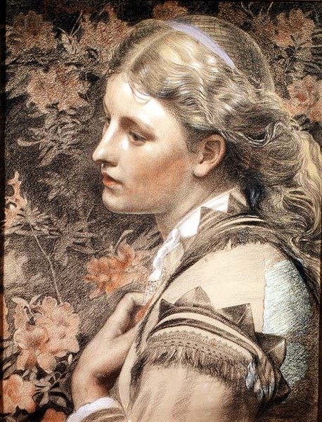 Portret Mary Sandys autorstwa Anthony Frederick Augustus Sandys