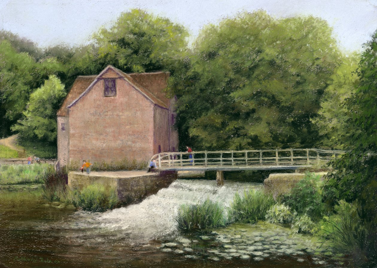 Sturminster Newton Mill, 2006 r. autorstwa Anthony Rule