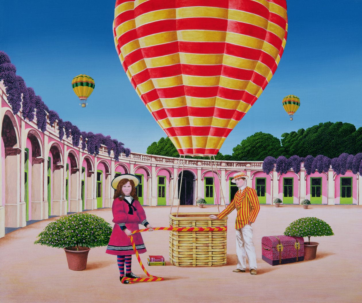 The Balloonist, 1986 (akryl na pokładzie) autorstwa Anthony Southcombe