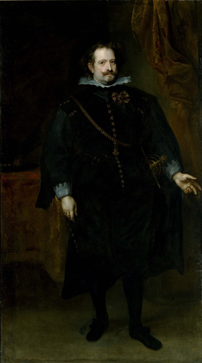 Diego Felipe de Guzman, markiz Regganes. autorstwa Anthony van Dyck