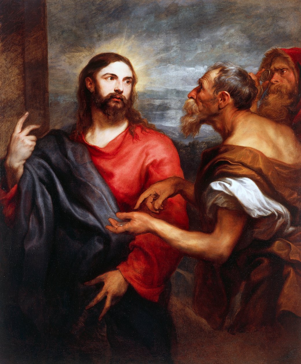 Chrystus z monety autorstwa Anthony van Dyck