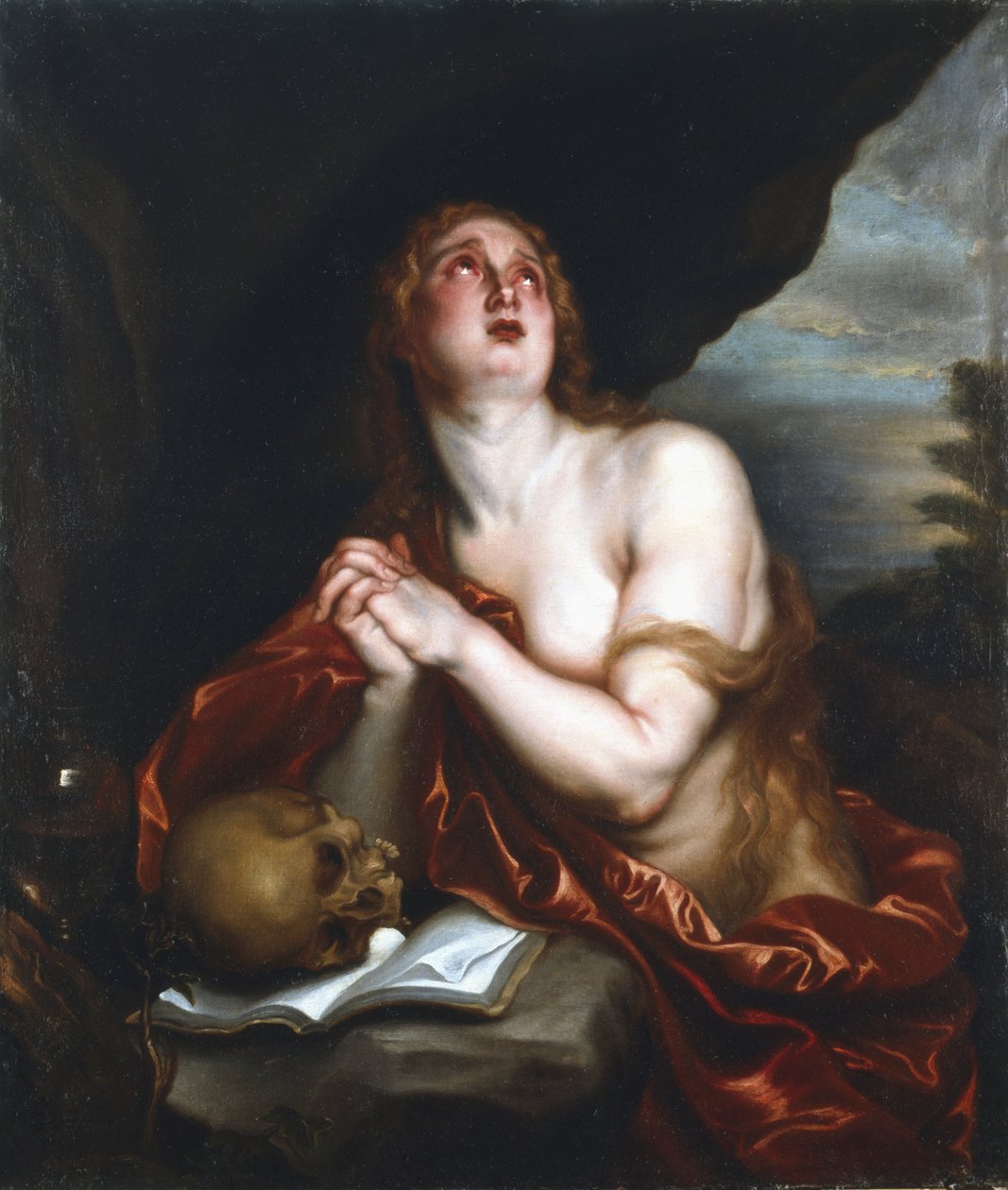 „Magdalena pokutująca”, XVII wiek autorstwa Anthony van Dyck