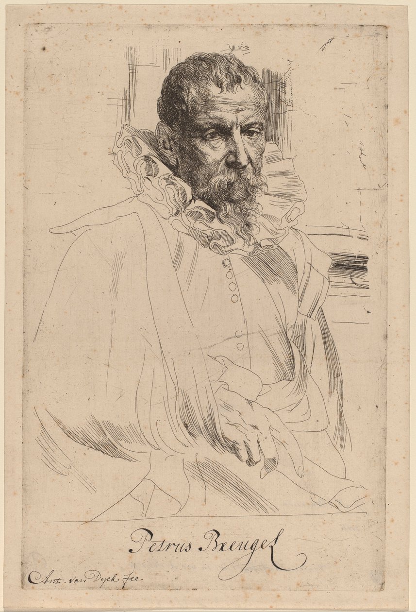 Pieter Bruegel Młodszy autorstwa Anthony van Dyck