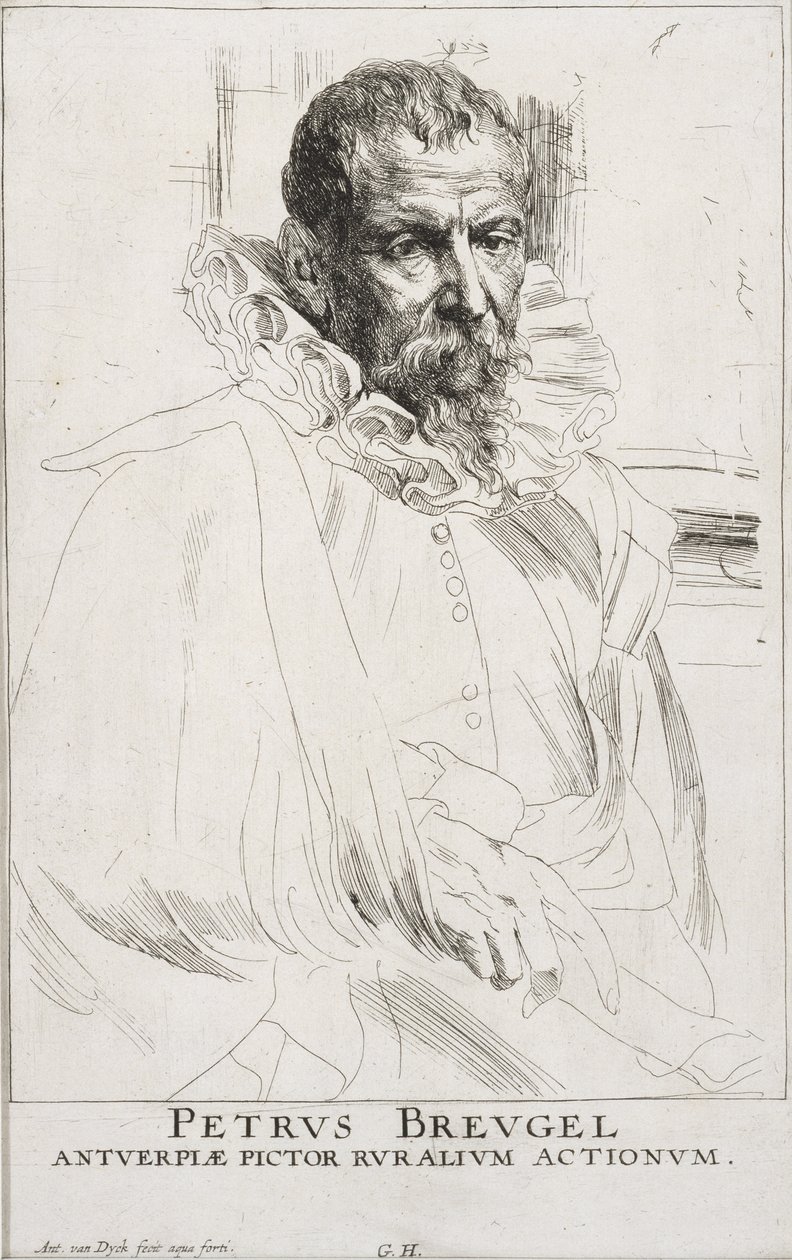 Pieter Bruegel autorstwa Anthony van Dyck