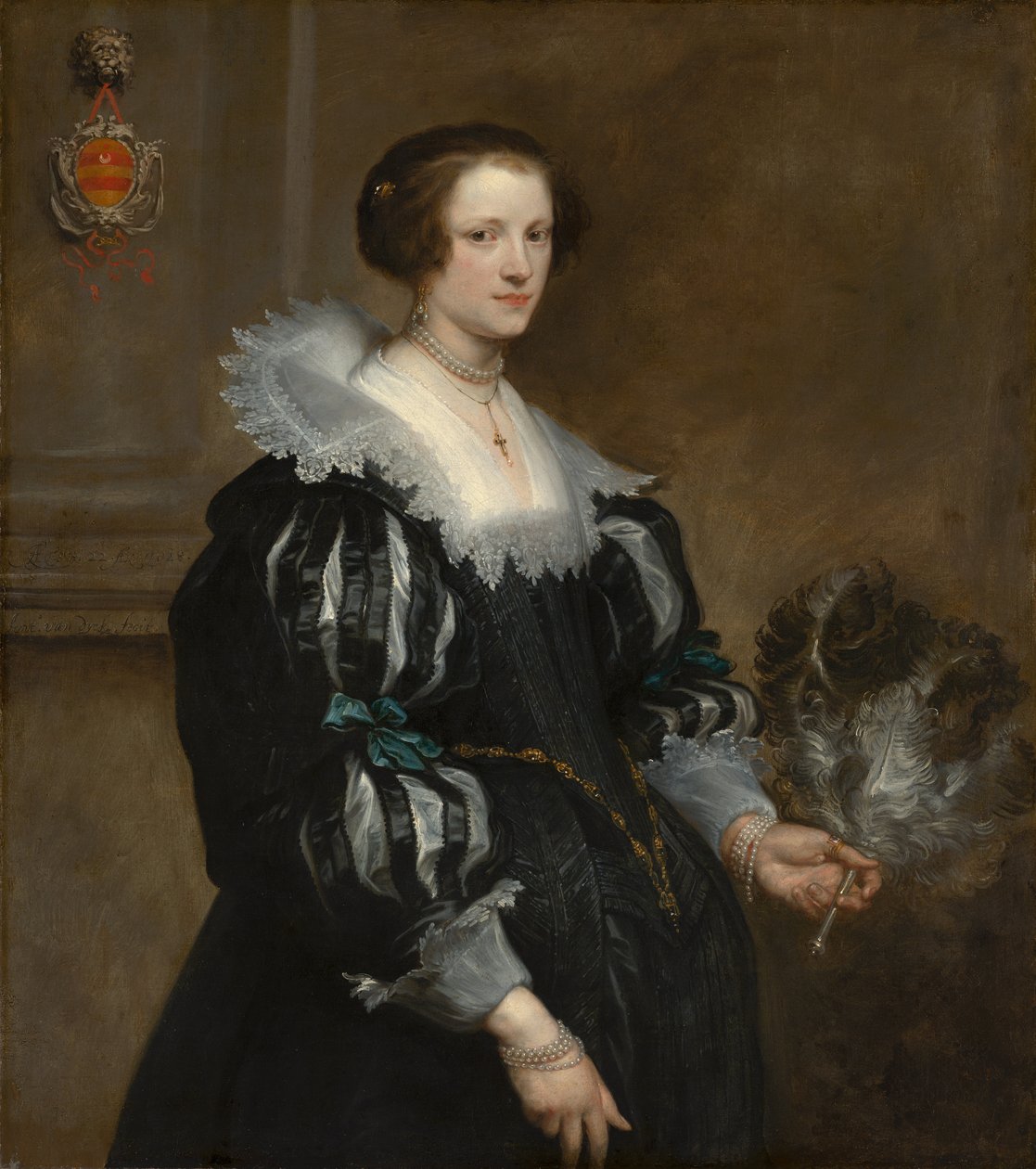 Portret Anny Wake, 1628 autorstwa Anthony van Dyck