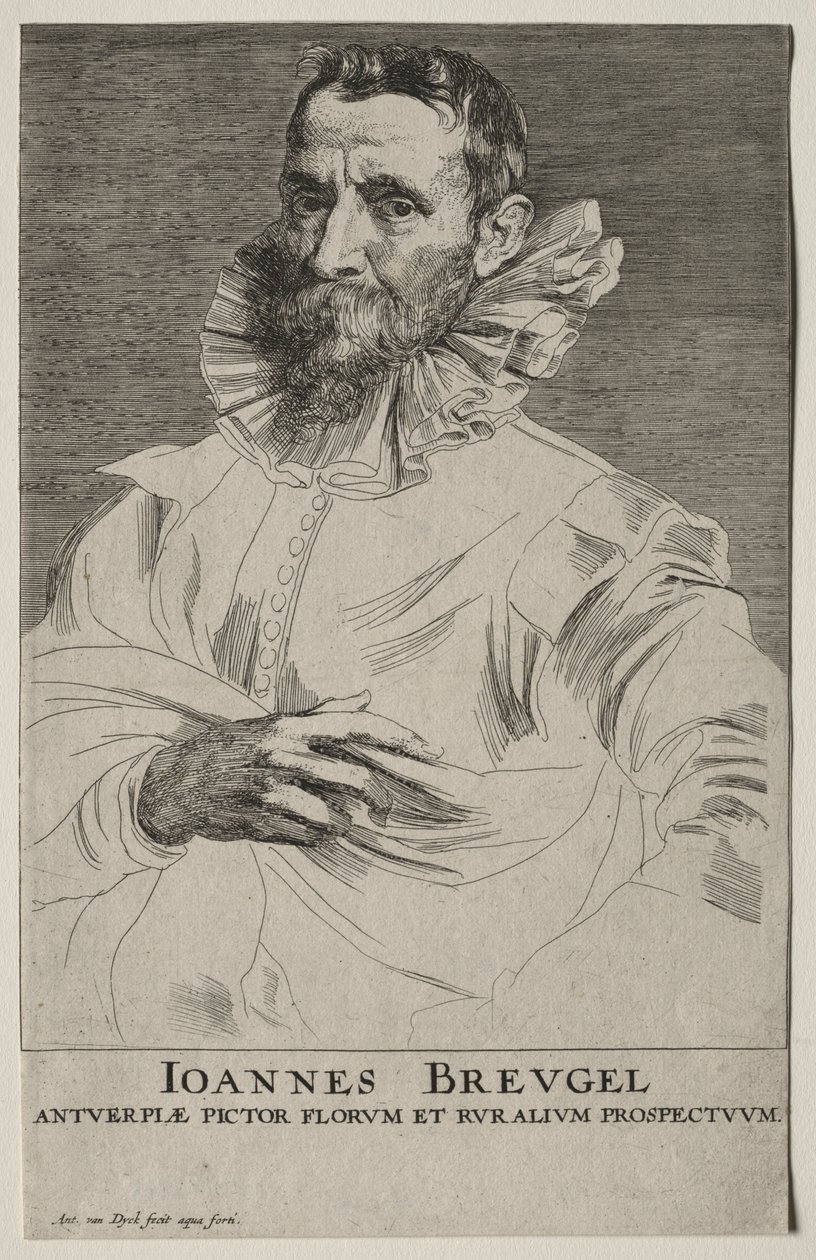 Portret Jana Bruegla. autorstwa Anthony van Dyck