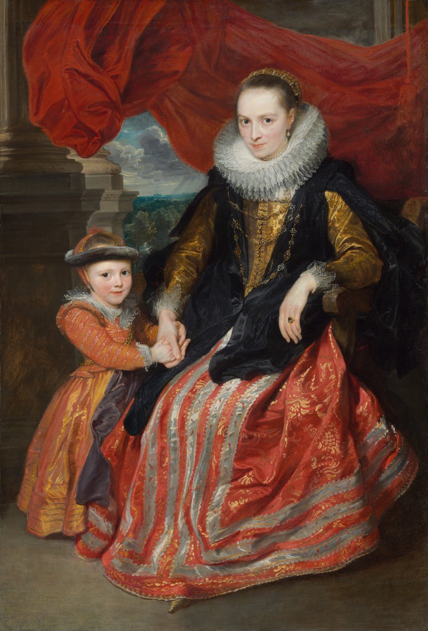 Susanna Fourment i jej córka, 1621. autorstwa Anthony van Dyck