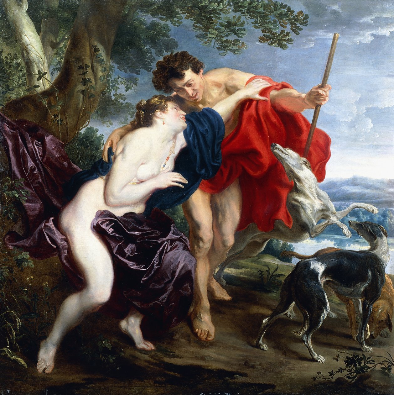 Wenus i Adonis, 1621 autorstwa Anthony van Dyck