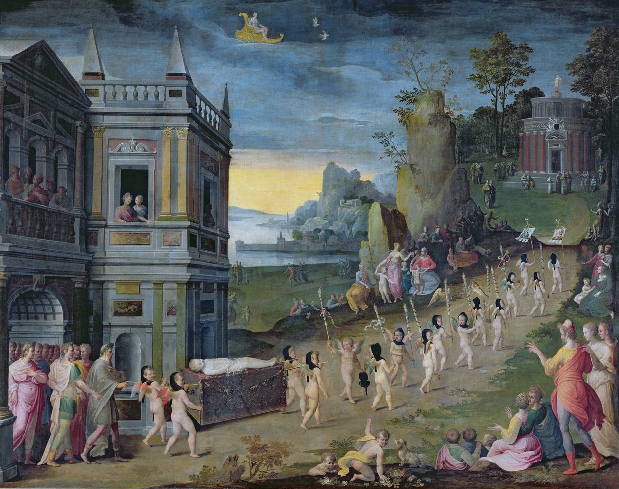 Alegoria śmierci miłości autorstwa Antoine Caron