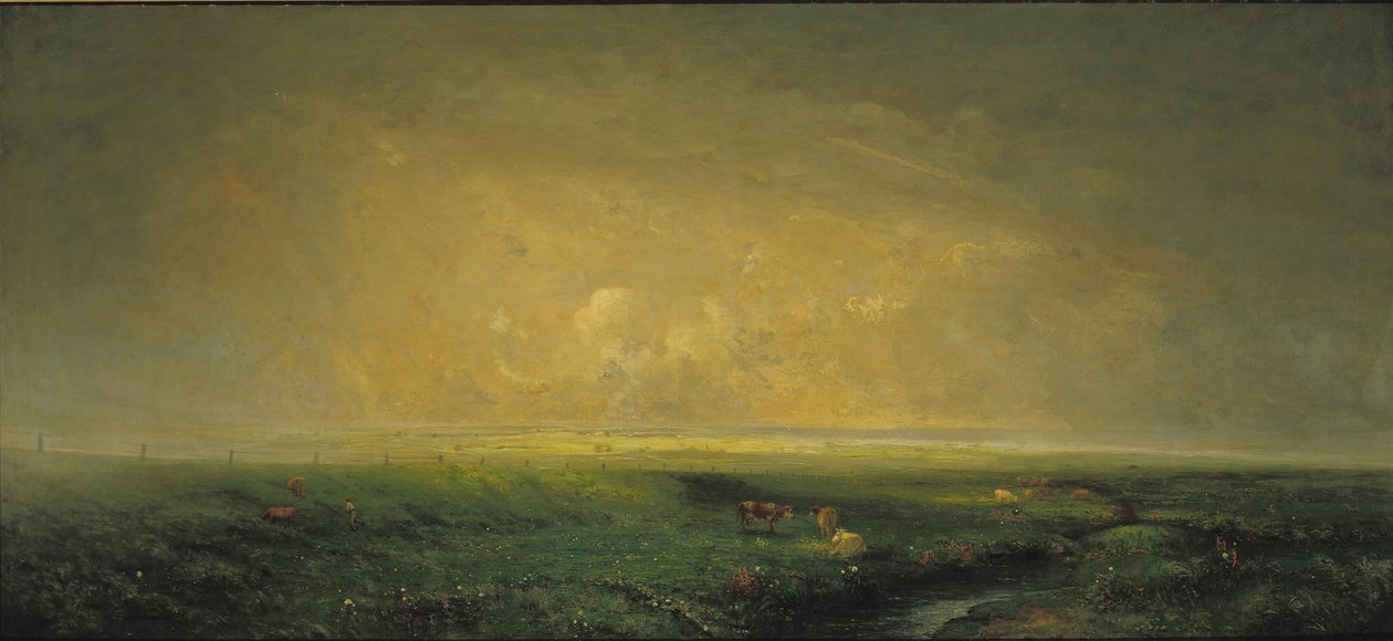 باران او لمر، c.1873 پولی autorstwa Antoine Chintreuil
