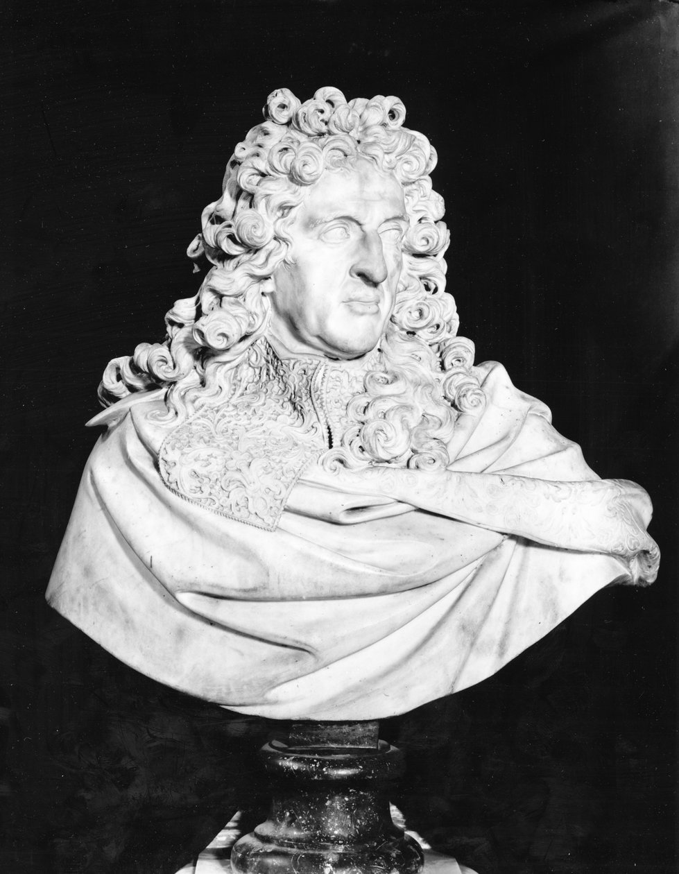 Popiersie Andre Le Notre (1613-1700), po 1700 (marmur) autorstwa Antoine Coysevox