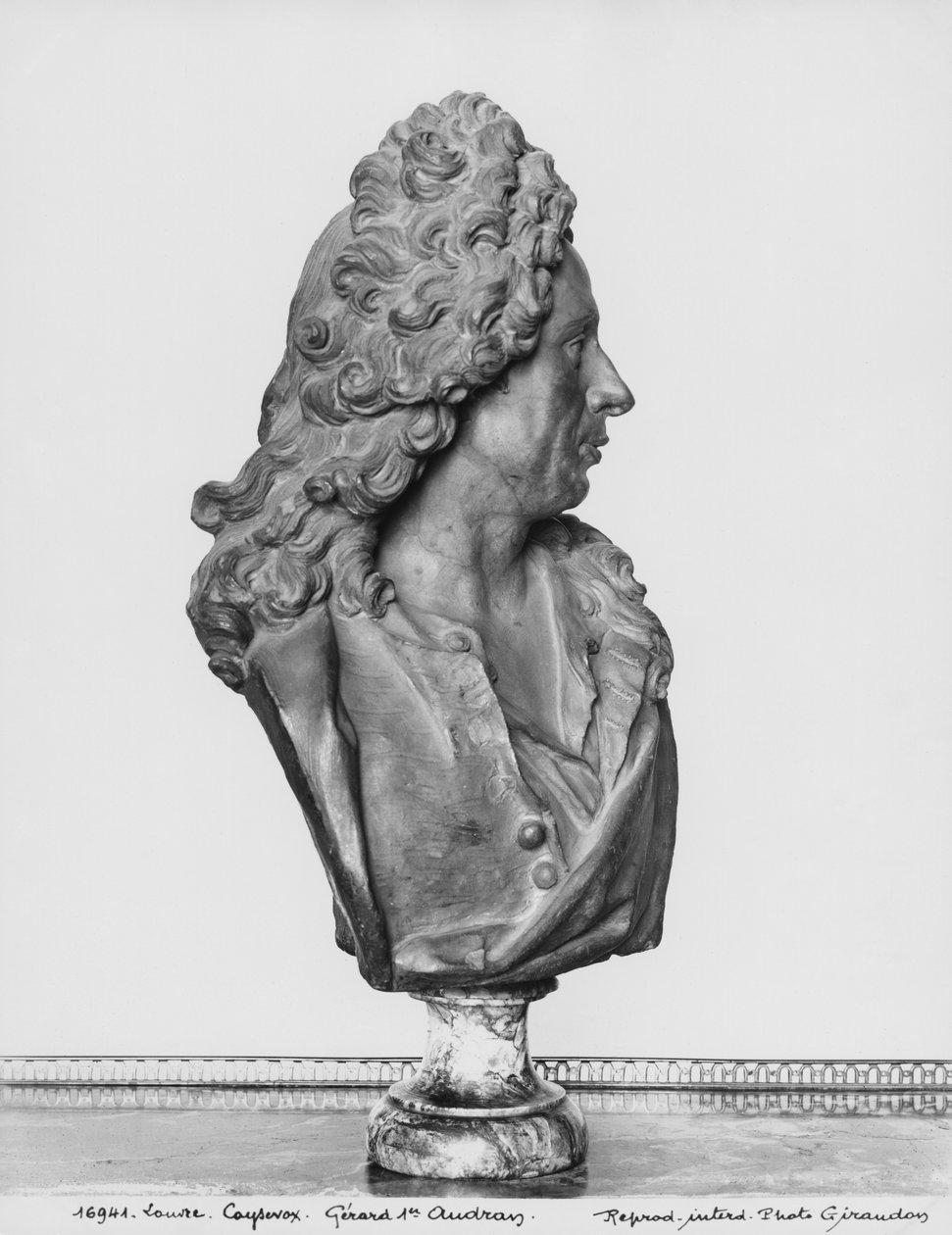 Popiersie Gerarda Audrana (marmur) autorstwa Antoine Coysevox