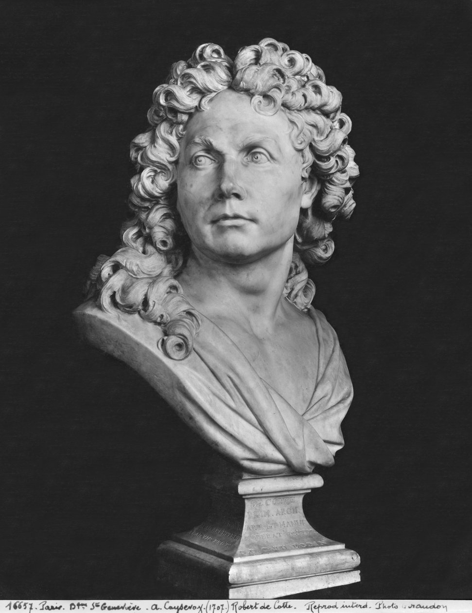 Popiersie Roberta de Cotte, 1707 (patrz także 346010, 346011) (marmur) autorstwa Antoine Coysevox