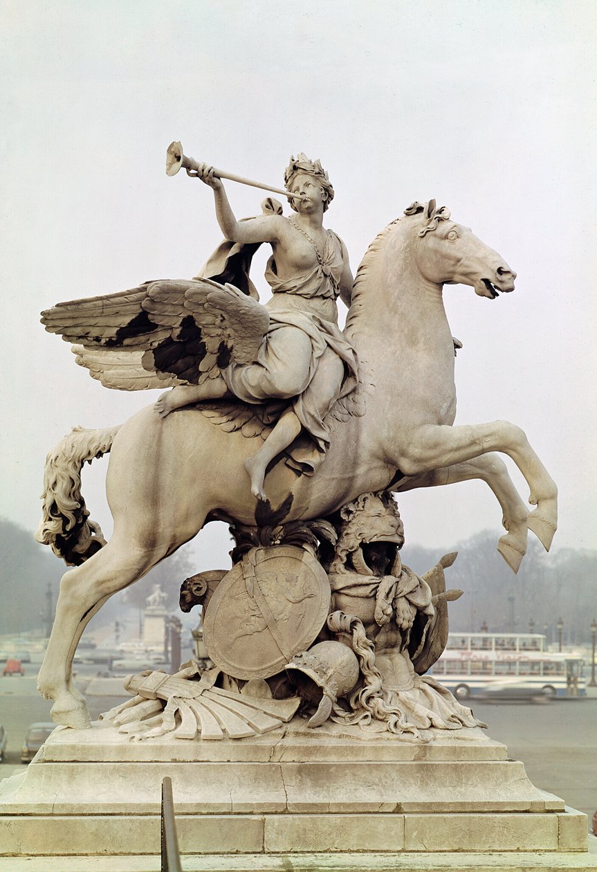 Sława Jeżdżącego Pegaza („Le Cheval de Marly”) 1699-1702 (marmur) autorstwa Antoine Coysevox