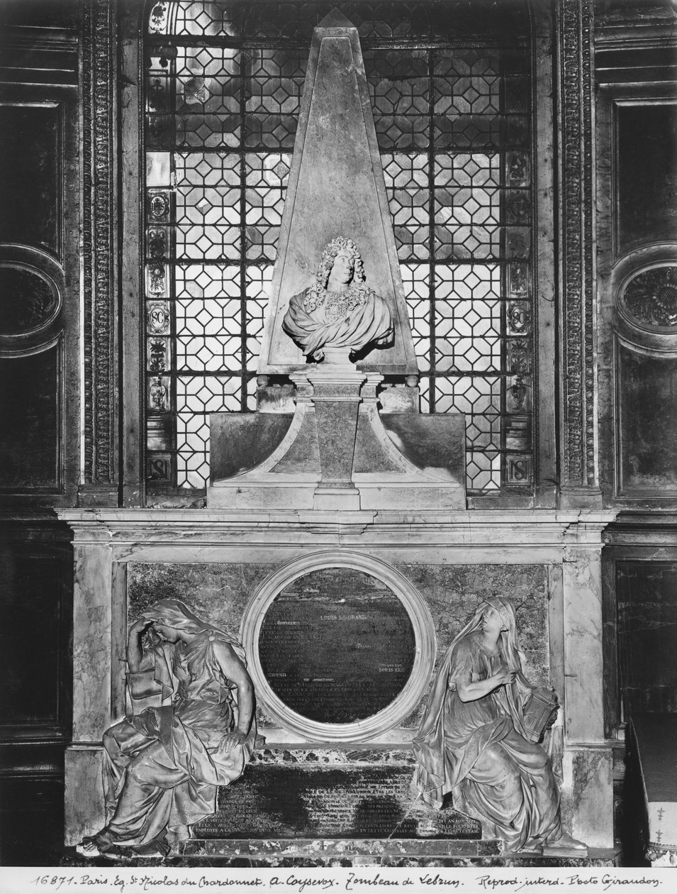 Grób Charlesa Le Bruna i jego żony Suzanne Butay, 1692 (patrz także 346019) (marmur) autorstwa Antoine Coysevox