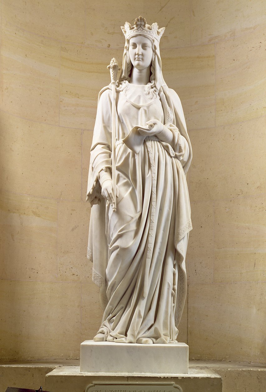 Blanche z Kastylii (1188-1252) Królowa Francji, 1837 (marmur) autorstwa Antoine Etex