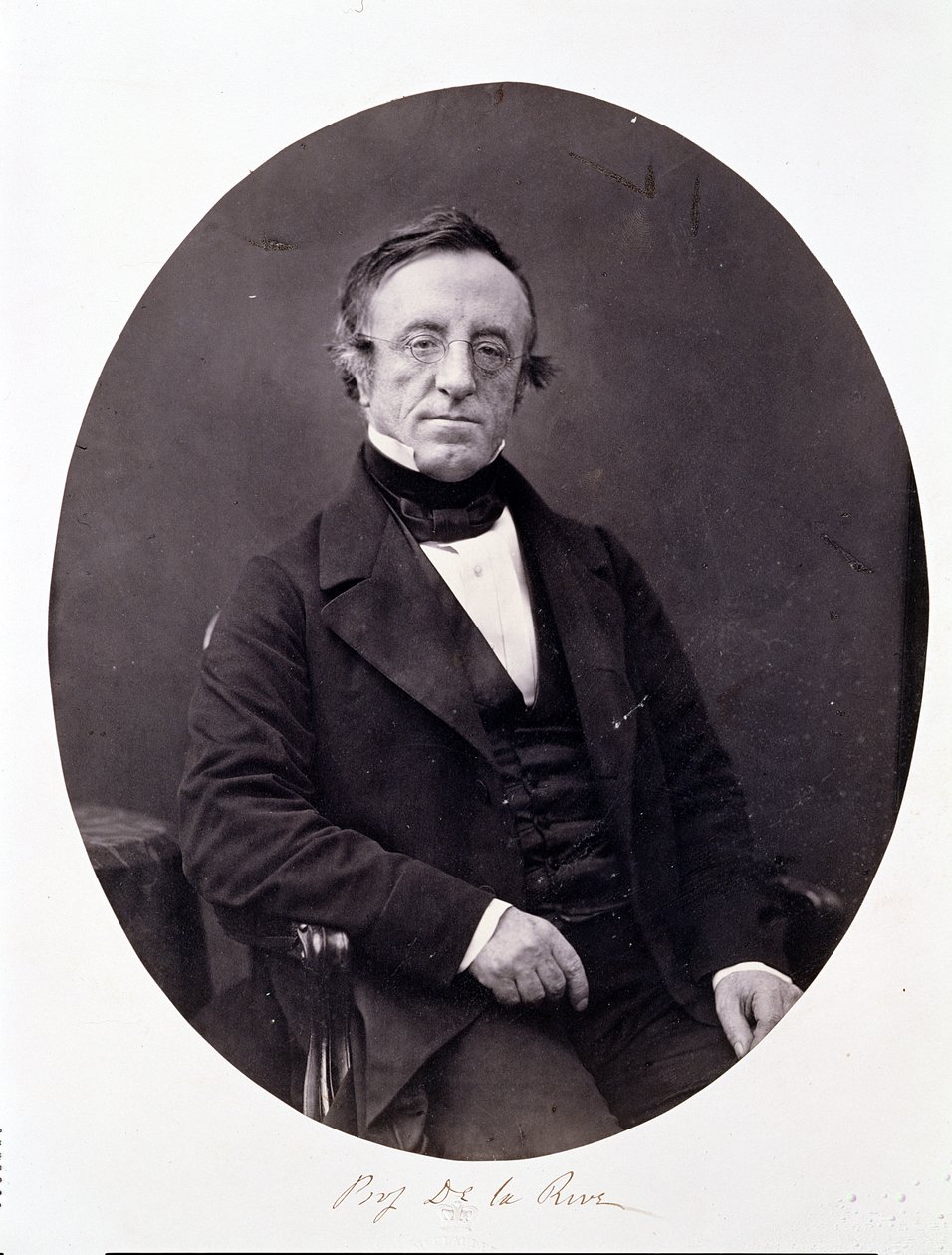 Arthur-Auguste De La Rive (1801-73) (druk albumowy) autorstwa Antoine Francois Jean Claudet