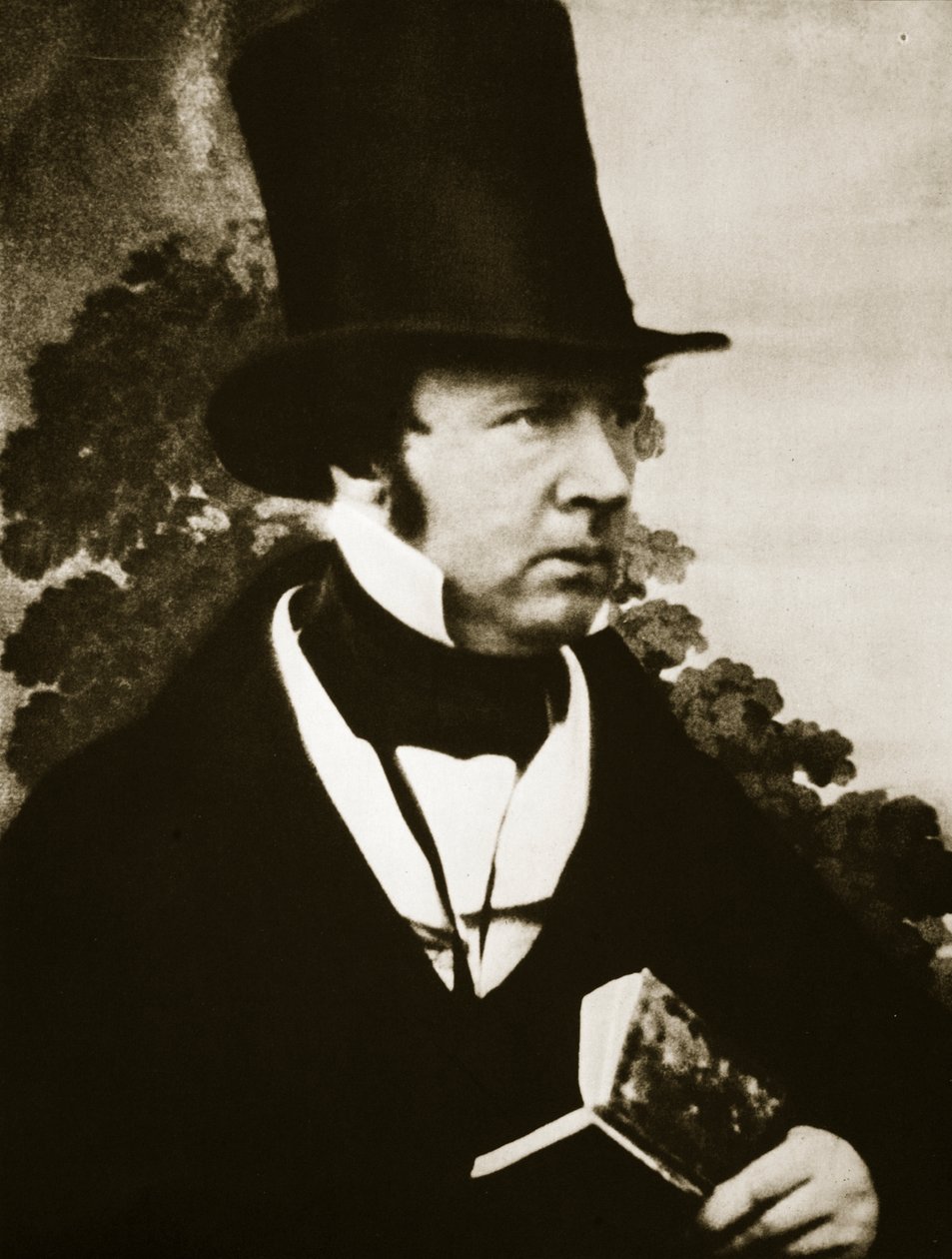 Portret Fox Talbot (zdjęcie w sepii) autorstwa Antoine Francois Jean Claudet