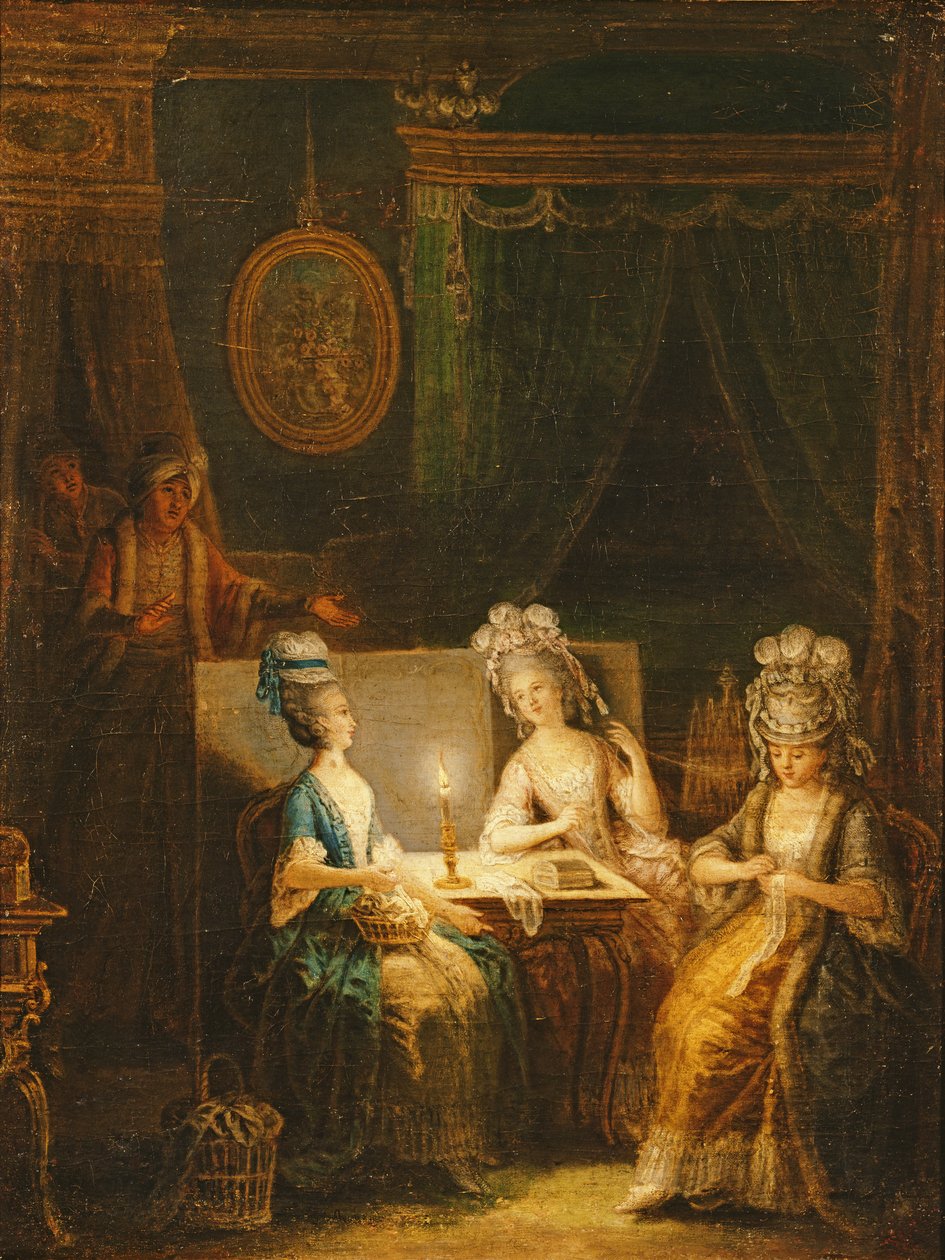 Zémire i Azor, Opera Marmontela, 1788 autorstwa Francois Aubert