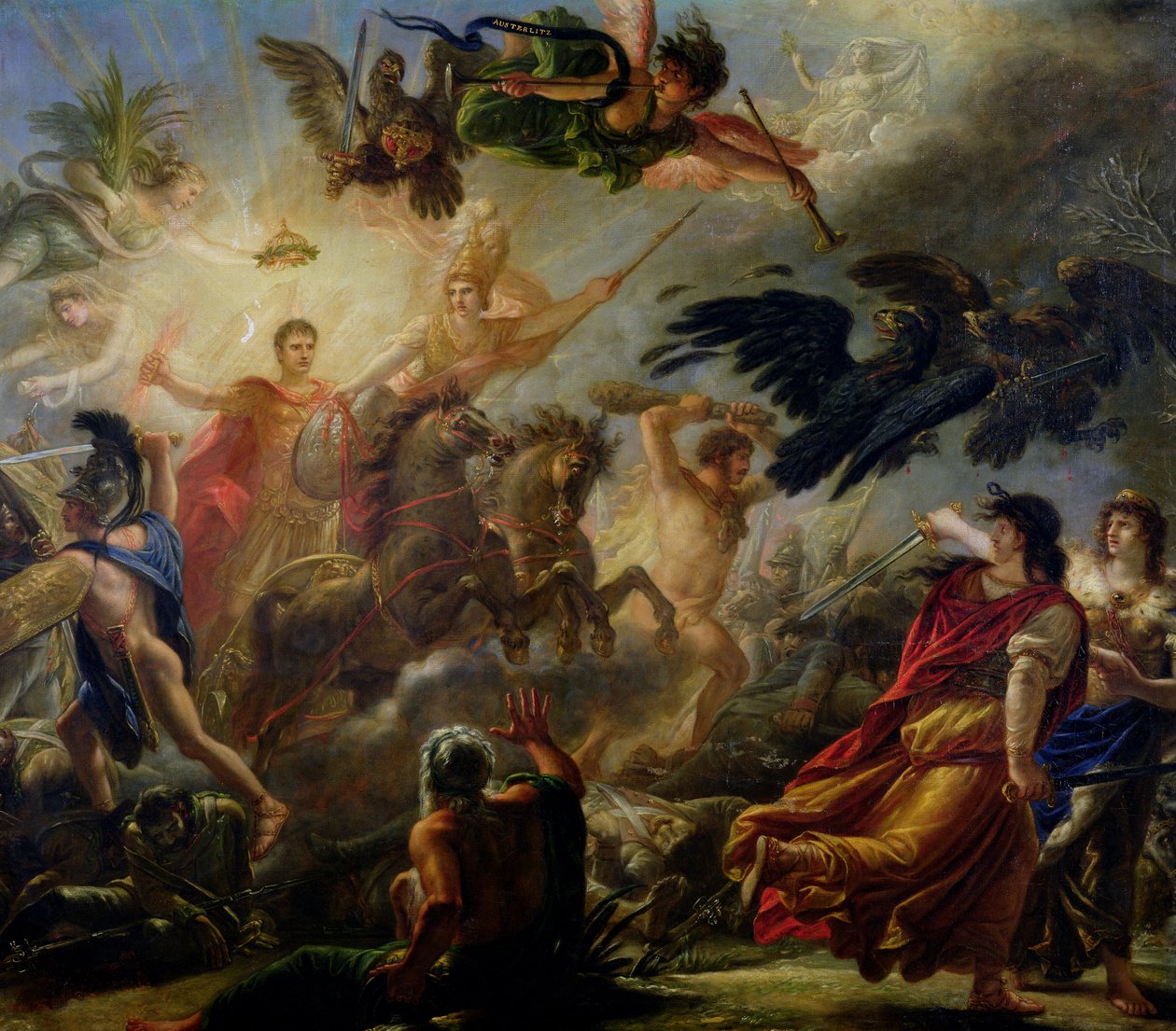 Alegoria bitwy pod Austerlitz, 2 grudnia 1805 autorstwa Antoine François Callet