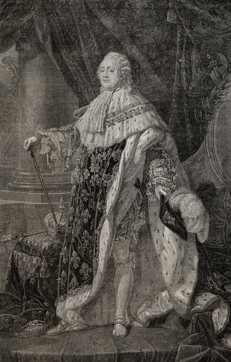 Portret Ludwika XVI (1754-93) autorstwa Antoine François Callet