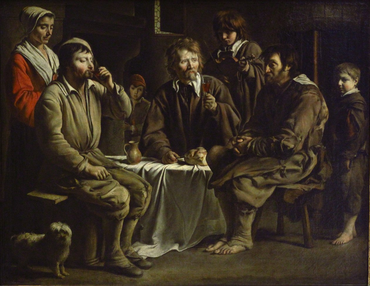 Posiłek chłopski autorstwa Antoine Le Nain