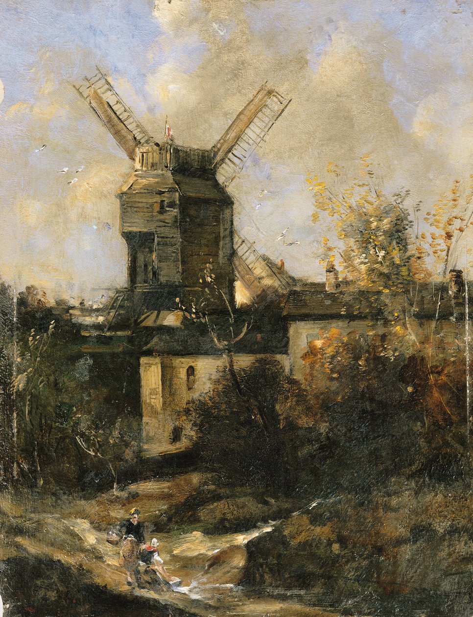Moulin de la Galette, Montmartre, 1861 autorstwa Antoine Vollon