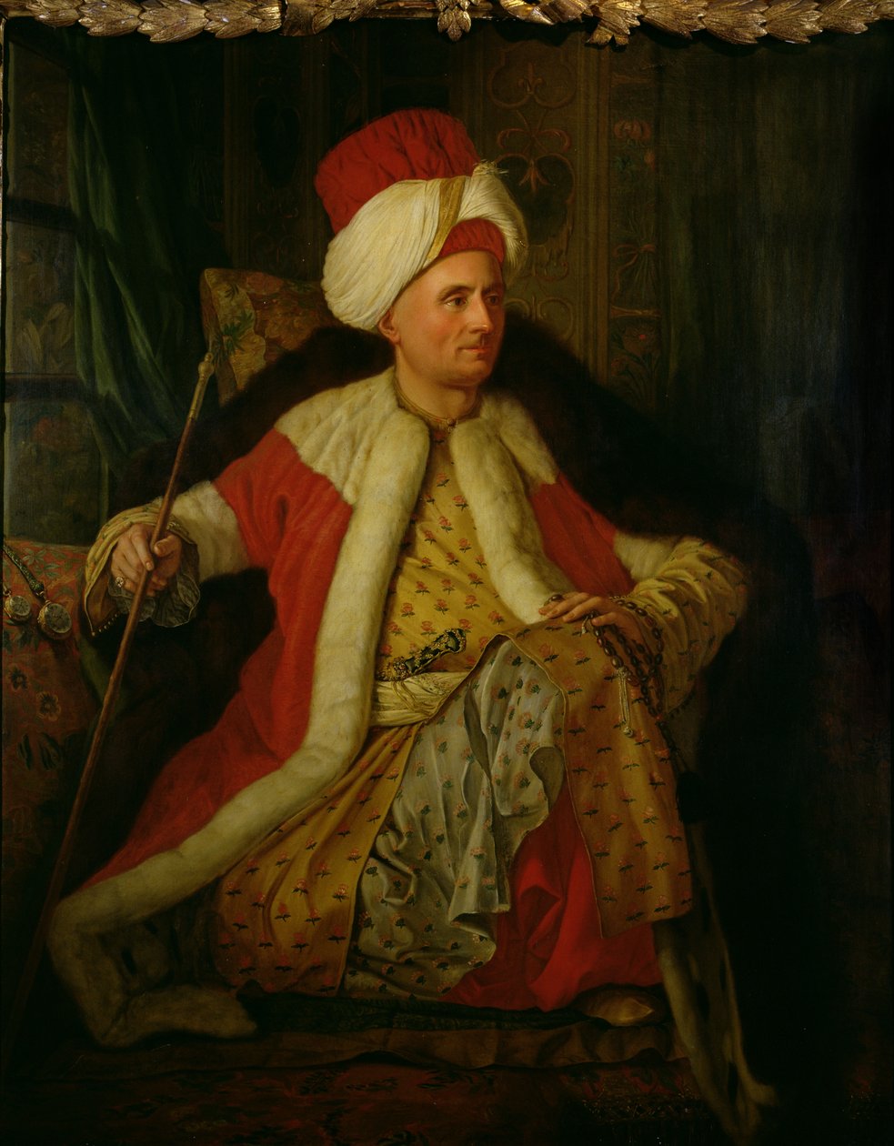 Charles Gravier (1717-87) hrabia de Vergennes w stroju orientalnym, 1766 autorstwa Antoine de Favray