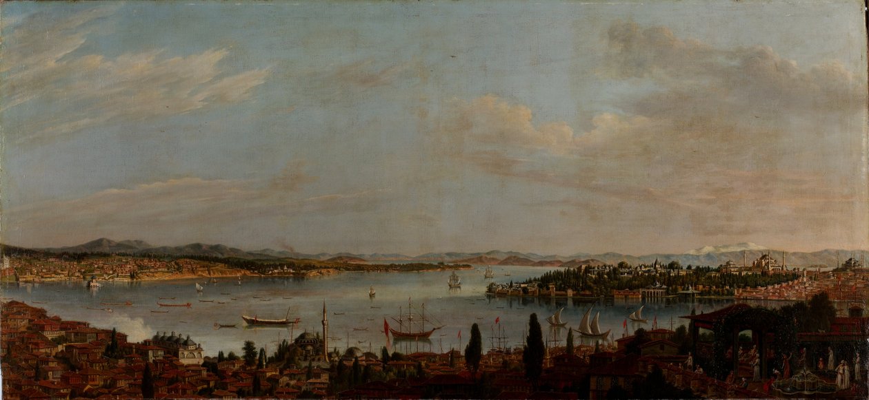 Panorama Stambułu autorstwa Antoine de Favray