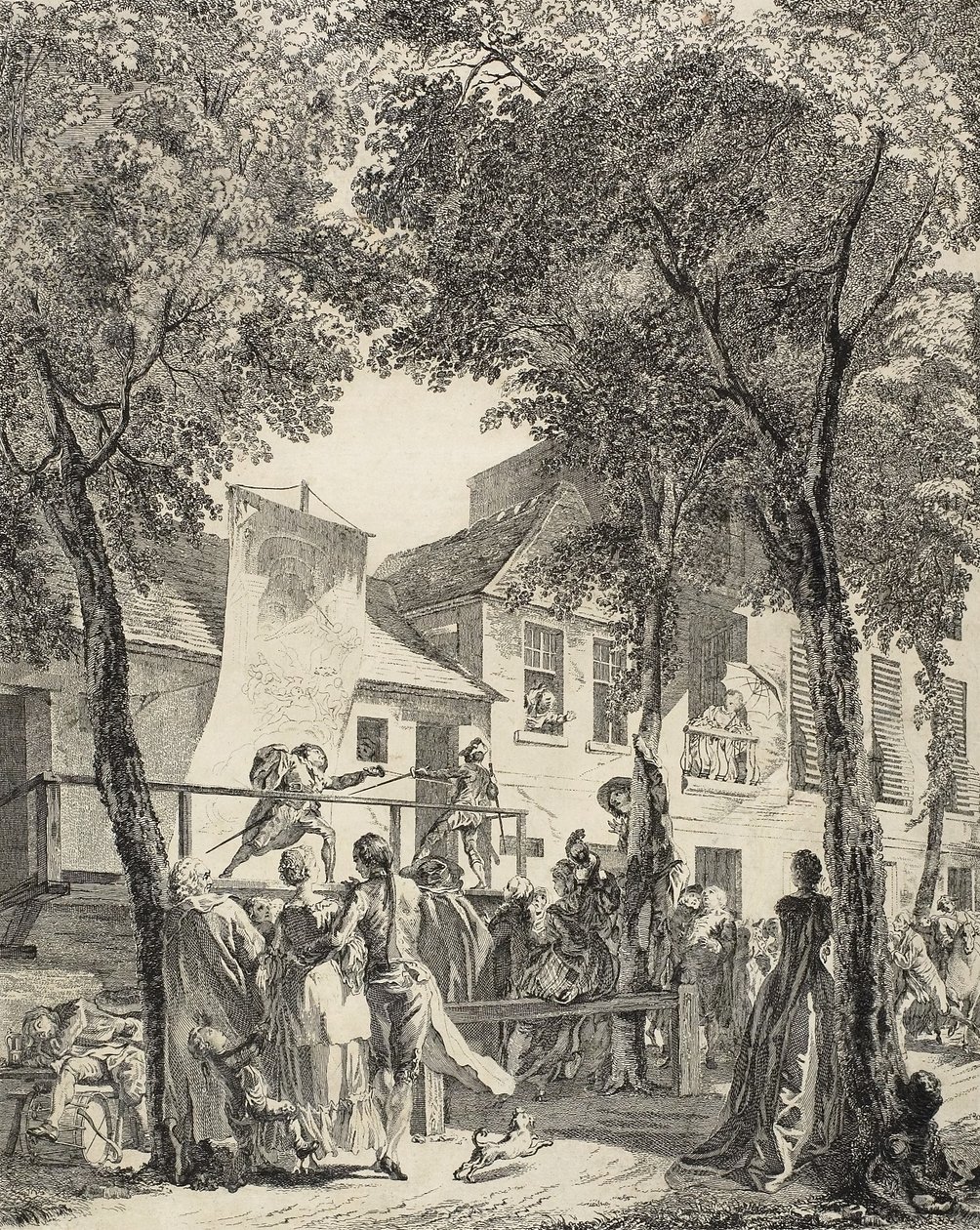 Parada na Bulwarze, 1760 autorstwa Antoine Jean Duclos