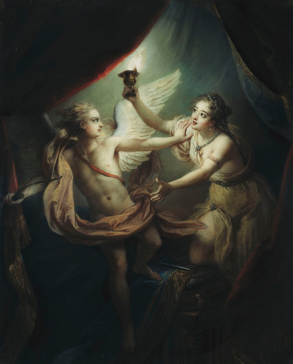 Kupidyn porzuca Psyche, 1736 autorstwa Antoine Coypel